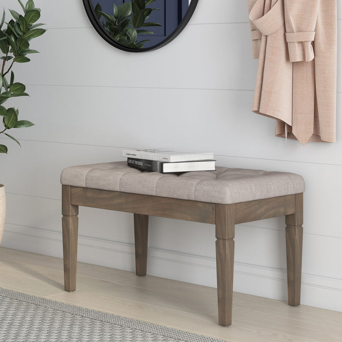 Waverly - Upholstered Tufted Ottoman Bench - view 8