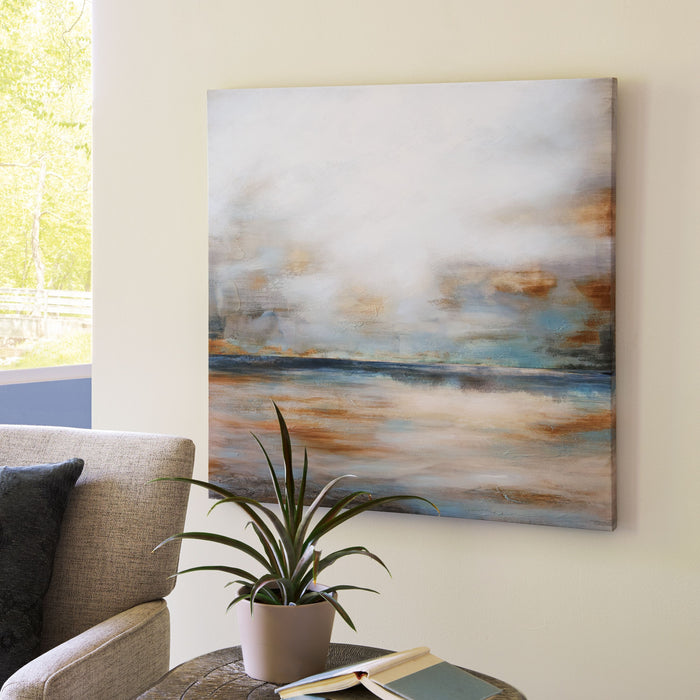 Weatheridge - Grey / Gold - Wall Art by Signature Design by Ashley® | Bel Furniture