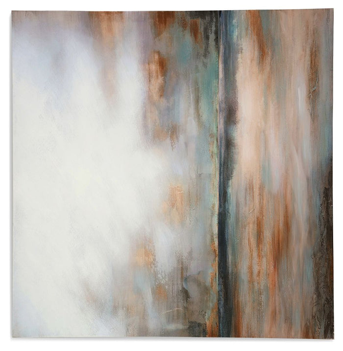 Weatheridge - Grey / Gold - Wall Art by Signature Design by Ashley® | Bel Furniture