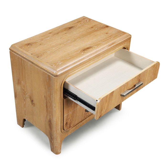 Westcott Night Stand-Cerused Natural