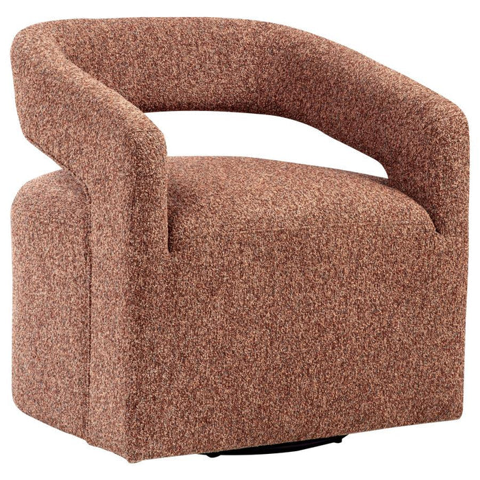 Westhill Boucle Upholstered Swivel Accent Chair