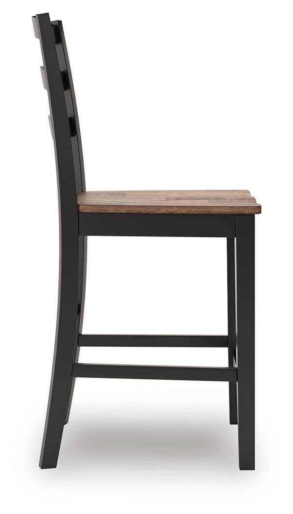 Wildenauer - Barstool (Set of 2) - Brown / Black - view 4