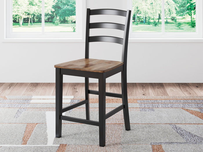 Wildenauer - Barstool (Set of 2) - Brown / Black - view 5