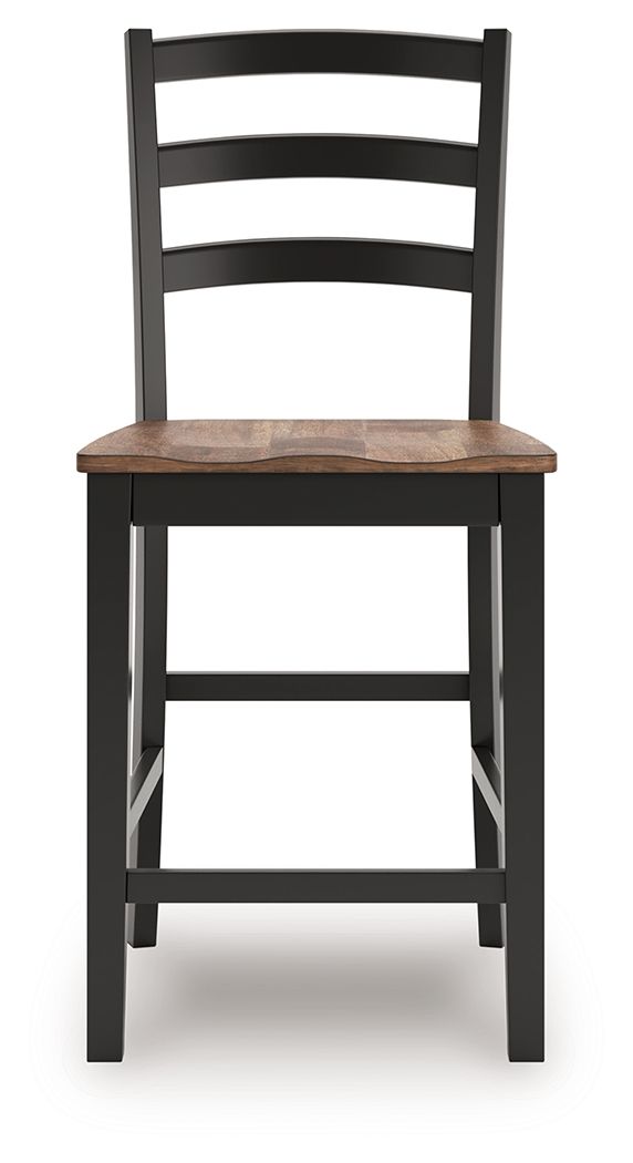 Wildenauer - Barstool (Set of 2) - Brown / Black - view 6