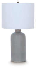Wimlow Ceramic Table Lamp Gray Blue