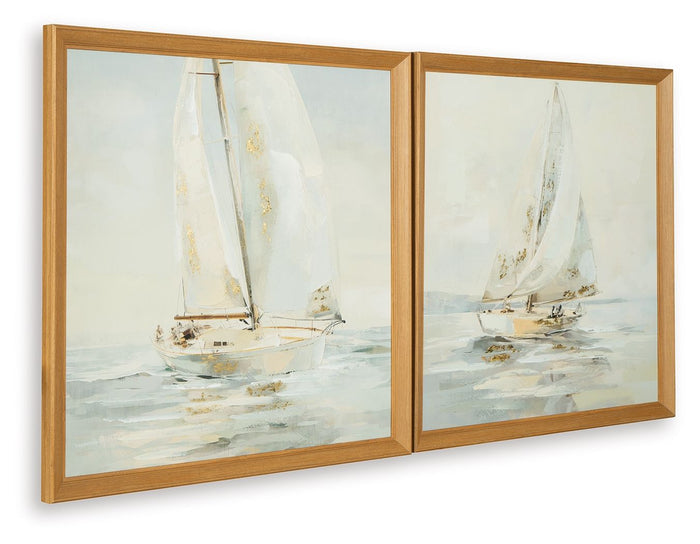 Winbrook - Gray / Tan / Gold Finish - Wall Art Set (Set of 2) by Signature Design by Ashley® | Bel Furniture