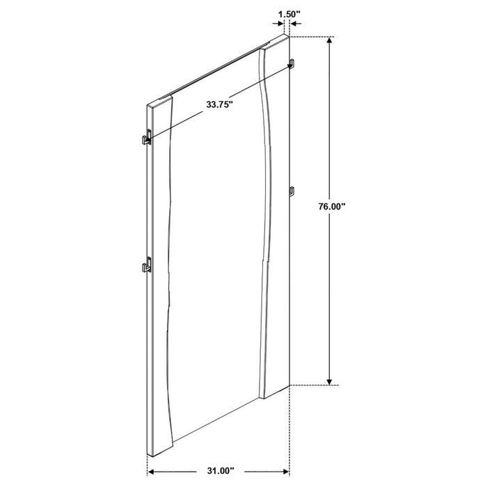 Winslow - Standing Floor Mirror - Smokey Walnut