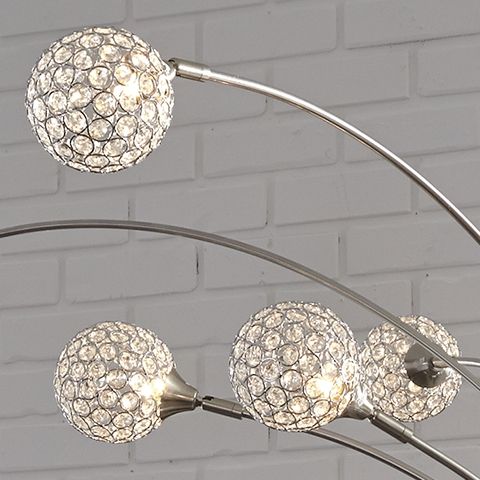 Winter - Silver Finish - Metal Arc Lamp by Signature Design by Ashley® | Bel Furniture