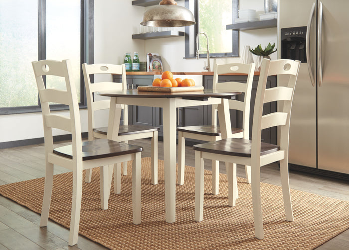 Woodanville - Cream / Brown - Dining Room Side Chair (Set of 2) by Signature Design by Ashley® | Bel Furniture