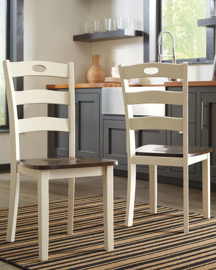 Woodanville - Dining Room Side Chair (Set of 2) - Cream / Brown - view 5