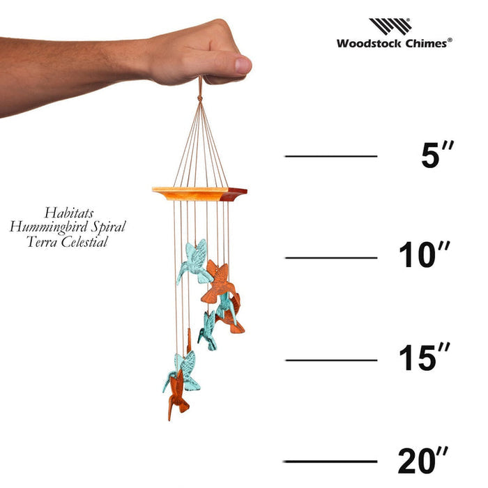 Woodstock Chimes Habitats Hummingbird Spiral Terra Celestial