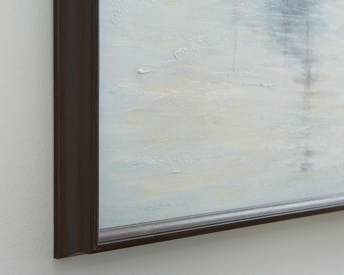 Worthney - Blue / White / Brown - Wall Art by Signature Design by Ashley® | Bel Furniture