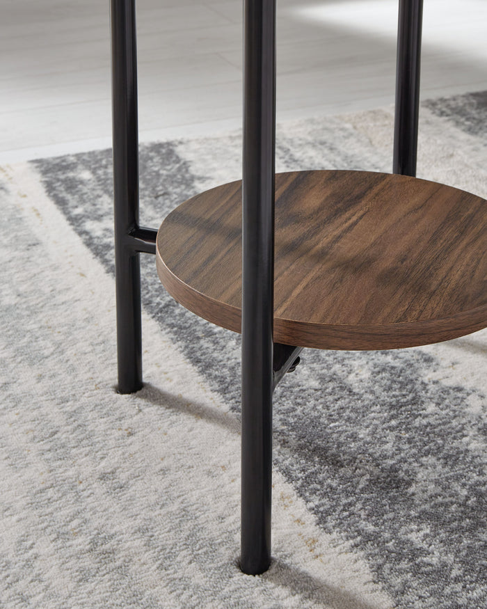 Wrenwich - Brown / Black / White - Occasional Table Set (Set of 3) by Signature Design by Ashley® | Bel Furniture