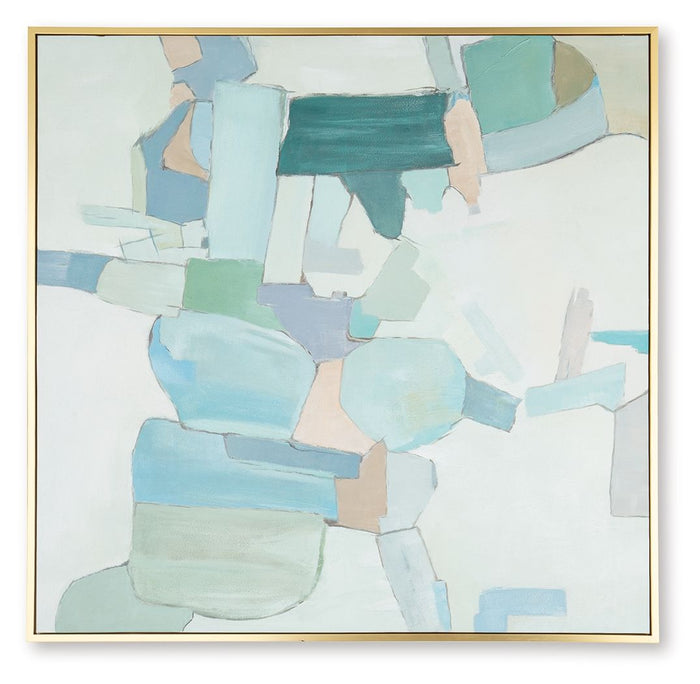 Wynburn - White / Blue / Green - Wall Art by Signature Design by Ashley® | Bel Furniture