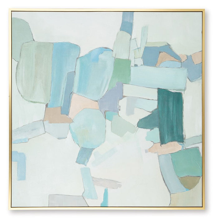 Wynburn - White / Blue / Green - Wall Art by Signature Design by Ashley® | Bel Furniture