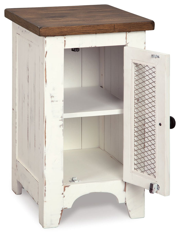 Wystfield - Chair Side End Table - White / Brown - view 4