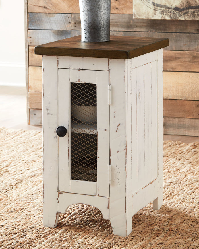 Wystfield - Chair Side End Table - White / Brown - view 6