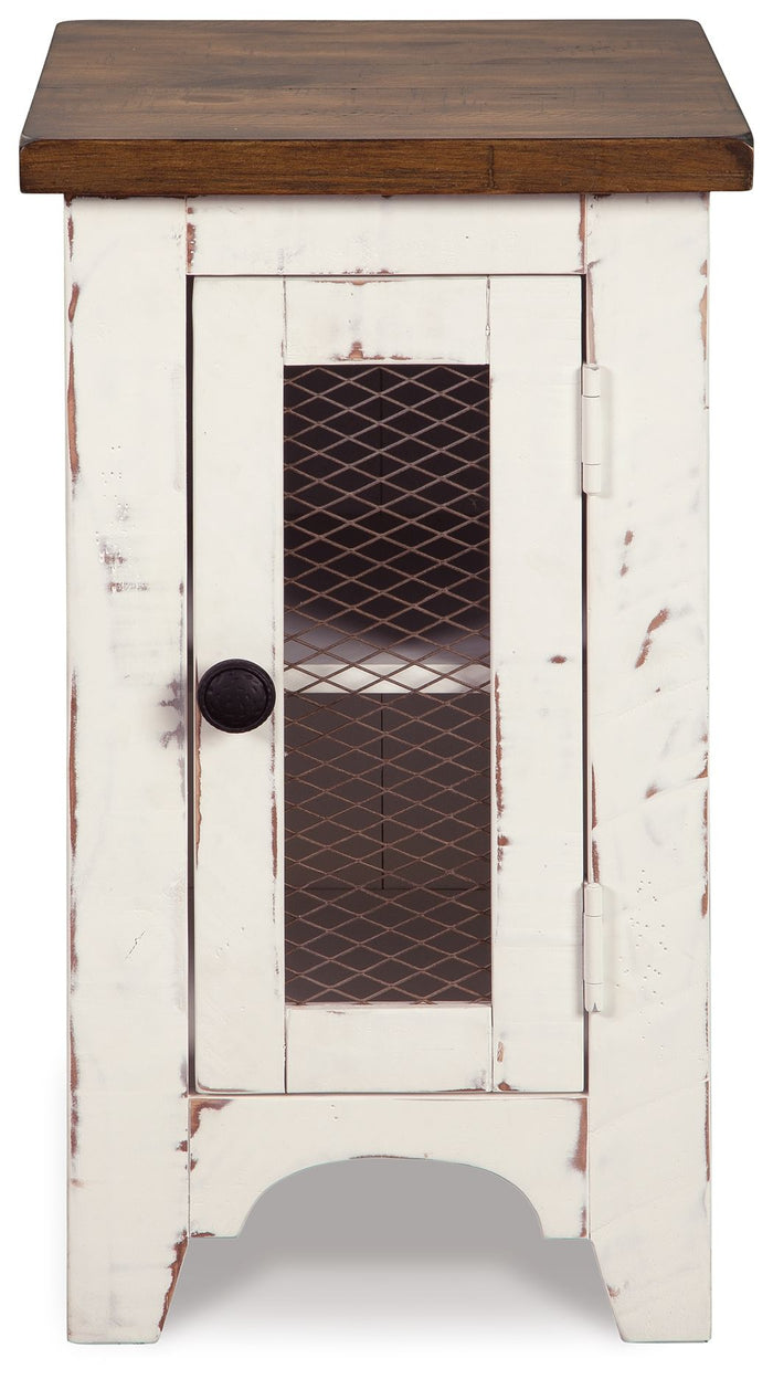 Wystfield - Chair Side End Table - White / Brown - view 8
