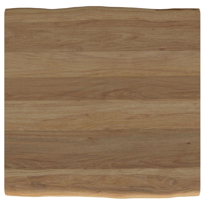 Zander Square Wood Top Coffee Table Natural Brown