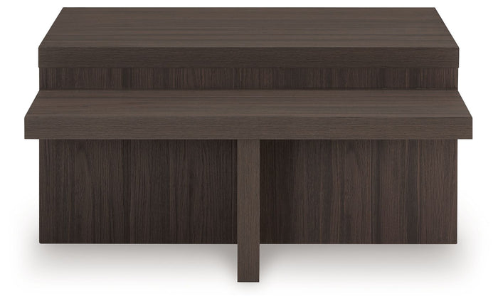 Zendex - Brown - Occasional Table Set (Set of 2) by Signature Design by Ashley® | Bel Furniture